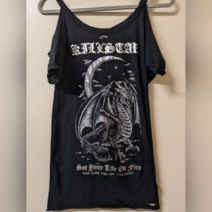 Killstar Firebreather Distressed Top